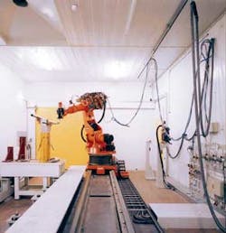 FIGURE 1. The original Nd:YAG laser cell in the Torslanda Pilot plant from 1995. FIGURE 1. The original Nd:YAG laser cell in the Torslanda Pilot plant from 1995.