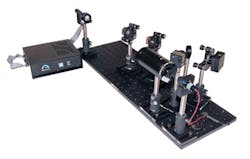 FIGURE 2. An adaptive optics system—featuring 48 actuator-deformable mirrors, a Shack-Hartmann wavefront sensor, and various optics for proper focus and manipulation—adds significant value to confocal and OCT bioimaging by increasing resolution and contrast and eliminating the effects of aberrations. FIGURE 2. An adaptive optics system—featuring 48 actuator-deformable mirrors, a Shack-Hartmann wavefront sensor, and various optics for proper focus and manipulation—adds significant value to confocal and OCT bioimaging by increasing resolution and contrast and eliminating the effects of aberrations.