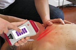 FIGURE 2. Erchonia's first FDA clearance, for the treatment of acute and chronic neck and shoulder pain, also represented the first clearance in the U.S. for a low-level laser device. FIGURE 2. Erchonia's first FDA clearance, for the treatment of acute and chronic neck and shoulder pain, also represented the first clearance in the U.S. for a low-level laser device.