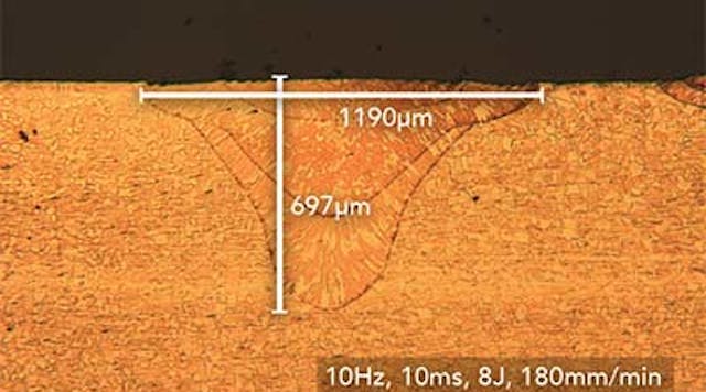 FIGURE 1. A typical conduction-limited spot weld.