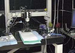 The system prototype, which features an EMCCD camera by QImaging. The system prototype, which features an EMCCD camera by QImaging.