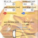 iPhone app for calculating laser beam spot sizes Laser Focus World