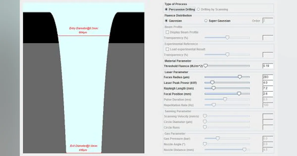 Laser Python Simulation New app allows laser processing simulation | Laser Focus World