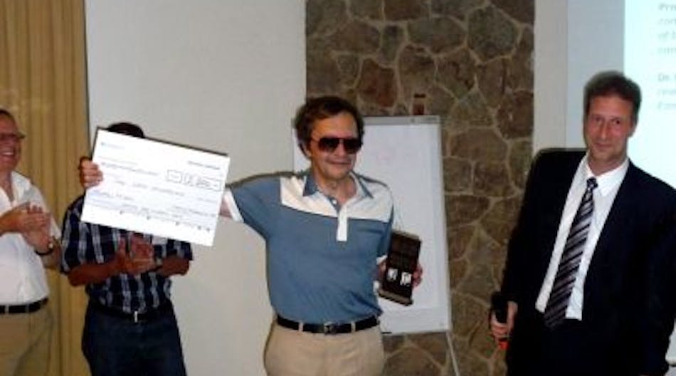 Professor Gora Shlyapnikov accepts Senior Award during BEC 2011