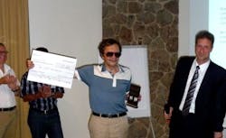 Professor Gora Shlyapnikov accepts Senior Award during BEC 2011
