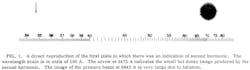 In the landmark 1961 paper entitled 'Generation of Optics Harmonics'--Franken et al., PRL 7, 4, 118-120 (1961)--the 'dot' below the arrow indicating actual observation of second harmonic generation of 3472 Angstrom light from 6943 Angstrom ruby laser light passed through a quartz crystal was erroneously deleted by the PRL editor. In the landmark 1961 paper entitled 'Generation of Optics Harmonics'--Franken et al., PRL 7, 4, 118-120 (1961)--the 'dot' below the arrow indicating actual observation of second harmonic generation of 3472 Angstrom light from 6943 Angstrom ruby laser light passed through a quartz crystal was erroneously deleted by the PRL editor.