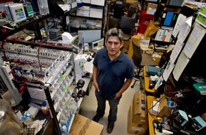 Oscar Abilez and other Stanford researchers have developed the first human heart cells that are triggered by light at a particular wavelength.