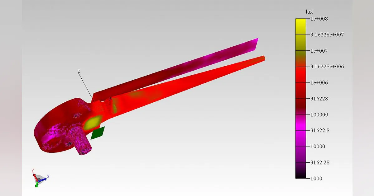 Tracepro 3D visualization featured in TracePro 7.1 optical analysis software ...