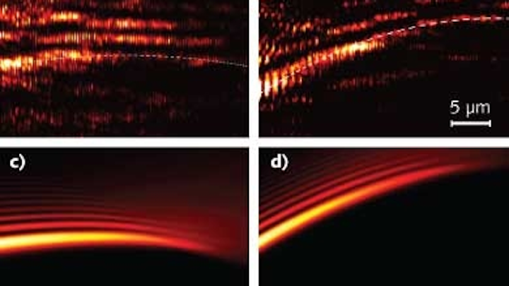 The trajectory of plasmonic Airy beams can be controlled in a test setup