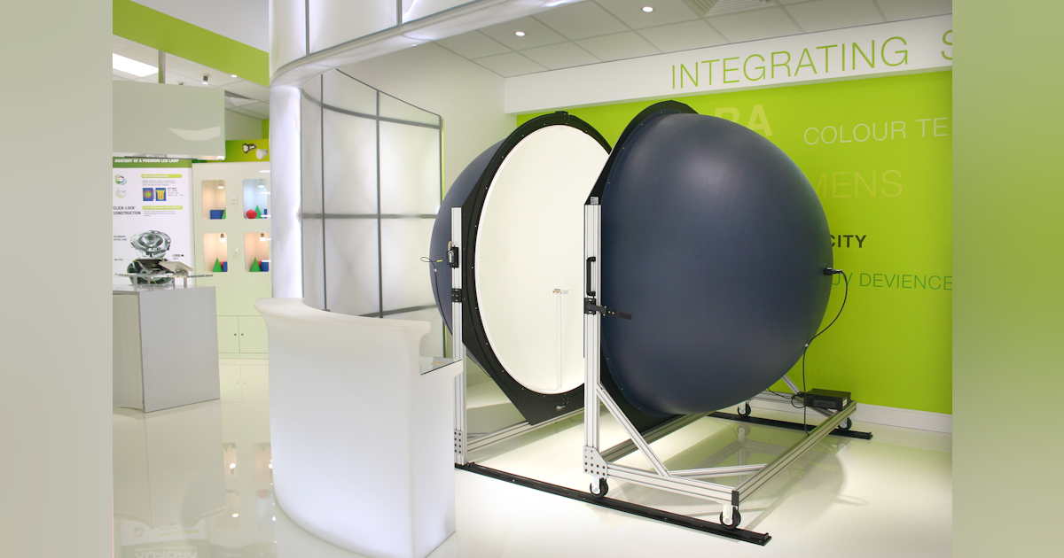 2 meter integrating sphere from Labsphere installed at Aurora LED light ...