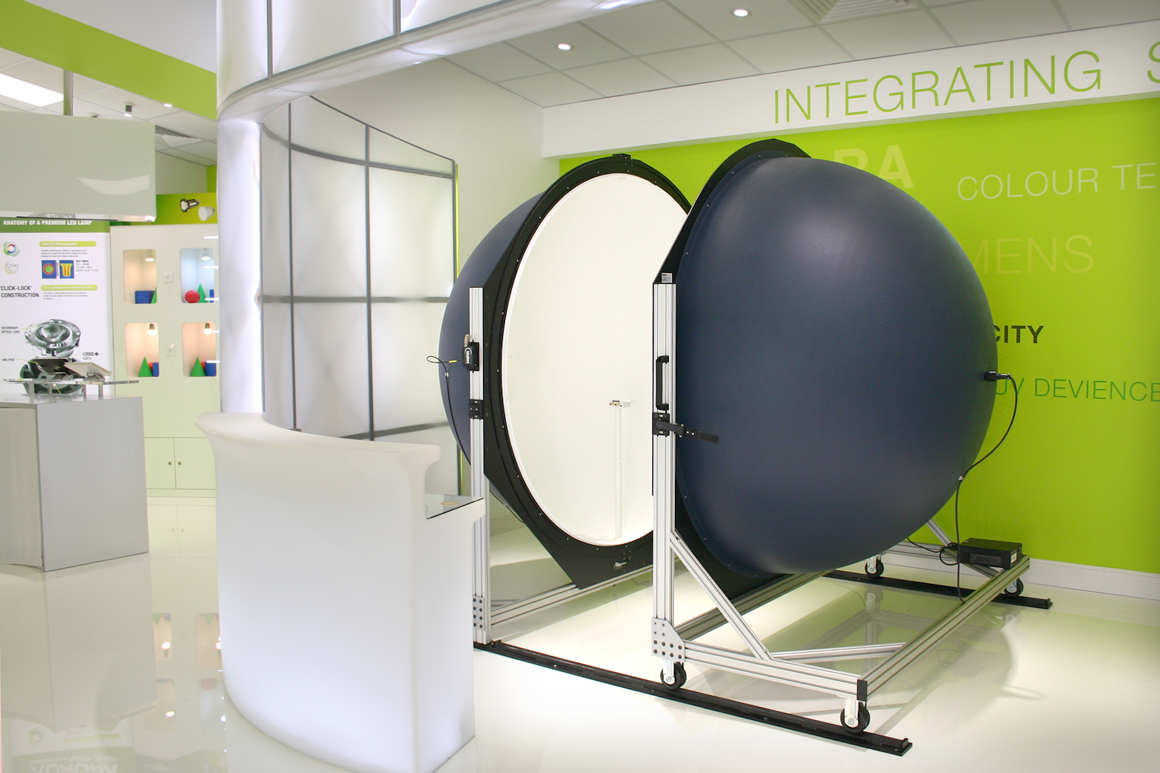 2 meter integrating sphere from Labsphere installed at Aurora LED light ...