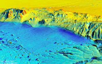Earthquake surface ruptures cut and warp the ground in this 3D post-quake rendering of the Mexicali 7.2 quake.