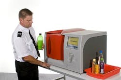 The INSIGHT100 system from Cobalt uses spatially offset Raman spectroscopy (SORS) to determine the content of liquids even through opaque bottles to eliminate threats in aircraft security applications. The INSIGHT100 system from Cobalt uses spatially offset Raman spectroscopy (SORS) to determine the content of liquids even through opaque bottles to eliminate threats in aircraft security applications.