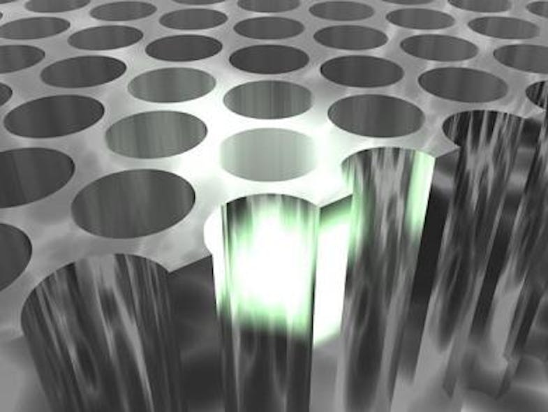 A 2D photonic crystal made up of a hexagonal Bravais lattice can produce &apos;sub-Bragg&apos; diffraction of wavelengths longer than those satisfying the first-order Bragg condition.