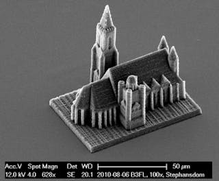 3D printer uses two-photon lithography for nanoprecision
