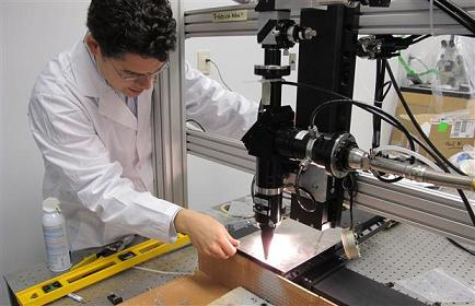 Queen's University PhD student Paul Webster uses a new technique that controls the depth of laser cuts--relevant for surgical operations and also for industrial uses such as the automotive industry
