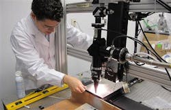 Queen&apos;s University PhD student Paul Webster uses a new technique that controls the depth of laser cuts--relevant for surgical operations and also for industrial uses such as the automotive industry