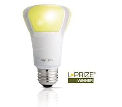 The L Prize-winning 60W LED bulb from Philips Lighting is targeted to be on store shelves on Earth Day, April 22, 2012 The L Prize-winning 60W LED bulb from Philips Lighting is targeted to be on store shelves on Earth Day, April 22, 2012