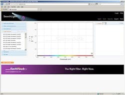The user interface is shown for the free online tool from Semrock that lets you optimize the hardware for your fluorescence microscopy setup. The user interface is shown for the free online tool from Semrock that lets you optimize the hardware for your fluorescence microscopy setup.