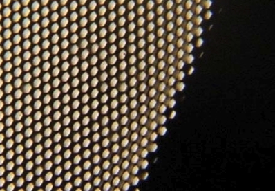 Close-up of CaF2 refractive homogenizer.