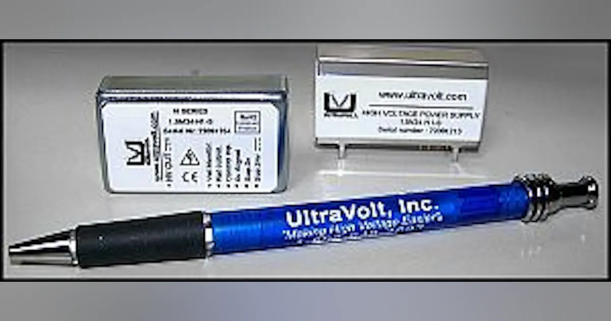 Ultravolt Power supply modules from UltraVolt offer low ripple | Laser Focus World