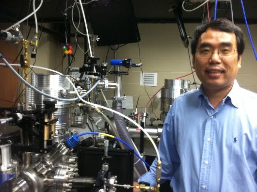 Professor Zenghu Chang is among the University of Central Florida researchers that created a world-record 67 attosecond extreme ultraviolet (EUV) ultrashort laser pulse. (Courtesy University of Central Florida)