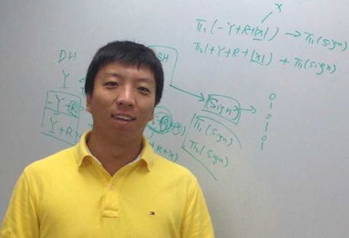 Doctoral student Qia Wang led research at the University of Missouri that resulted in the development of new software using the GPS and imaging abilities of a smartphone to determine the exact location of distant objects and monitor the speed and direction of those objects. (Courtesy University of Missouri)