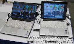 Disney is not the only company using 3D laser printing to fabricate clear and colored objects; Insight Media saw lenticular arrays for integral imaging and autostereoscopic 3D displays at SID 2012 that had been made with 3D printing techniques that were fabricated by the Kanagawa Institute of Technology and presented in SID poster paper P-1. (Courtesy Display Central) Disney is not the only company using 3D laser printing to fabricate clear and colored objects; Insight Media saw lenticular arrays for integral imaging and autostereoscopic 3D displays at SID 2012 that had been made with 3D printing techniques that were fabricated by the Kanagawa Institute of Technology and presented in SID poster paper P-1. (Courtesy Display Central)