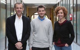 From left to right are researchers Rafael Cabeza, Leonardo de Maeztu, and Arantxa Villanueva, who developed a faster algorithm for 3D image capture.