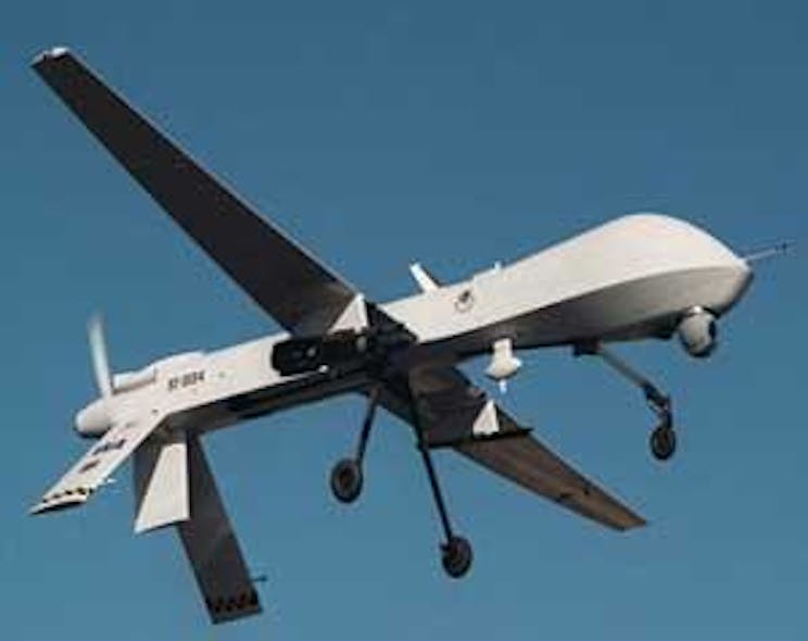 The U.S. Air Force&apos;s MQ-1 Predator. Bodkin Design &amp; Engineering has an SBIR to develop a switchable polarizing camera element for use in UAVs.