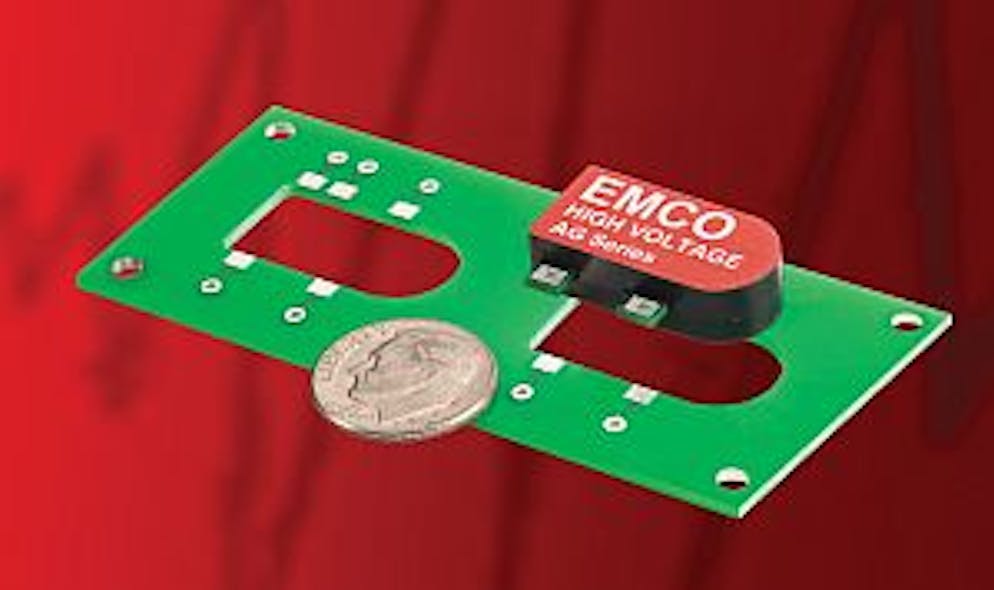 EMCO High Voltage C and CA Series of regulated high voltage DC-to-DC converters
