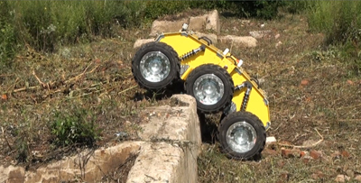 Pictured is a multipurpose mining robot that Carnegie Mellon's NREC is developing for Anglo American.