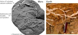 The Curiosity rover’s ChemCam spectrometer has identified minerals that could point to the prior presence of water on Mars. The Curiosity rover’s ChemCam spectrometer has identified minerals that could point to the prior presence of water on Mars.