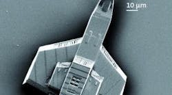 Three-dimensional (3D) laser printing on the micrometer and nanometer scale for a miniaturized spacecraft is reduced to less than one minute without loss of quality.