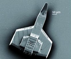 Three-dimensional (3D) laser printing on the micrometer and nanometer scale for a miniaturized spacecraft is reduced to less than one minute without loss of quality. Three-dimensional (3D) laser printing on the micrometer and nanometer scale for a miniaturized spacecraft is reduced to less than one minute without loss of quality.