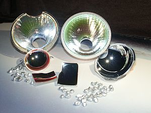 Moulded Optics glass illumination optics