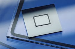 Laser-soldered glass/silicon sensor package. Laser-soldered glass/silicon sensor package.