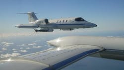 PTB&apos;s laser hygrometer successfully completed seven flights on a Learjet 35A and in doing so confirmed that it can be used as a comparison standard for other humidity measuring instruments. Such a metrological standard is necessary to improve water vapor and climate models.
