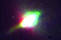 White light emission is observed from silicon coupled with a nanocavity under laser excitation. White light emission is observed from silicon coupled with a nanocavity under laser excitation.