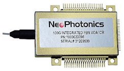 PIC-based, 100G Variable Power Intradyne Coherent Receiver (VICR) from NeoPhotonics