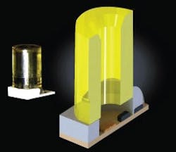 The QEOS transmitter optical full assembly (TOFA). The QEOS transmitter optical full assembly (TOFA).