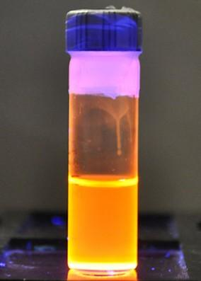 Copper-doped quantum dots create beautiful, targeted colors.
