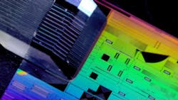 In a packaged passive silicon photonics chip, imec provides the chip and Tyndall completes the fiber array packaging. In a packaged passive silicon photonics chip, imec provides the chip and Tyndall completes the fiber array packaging.