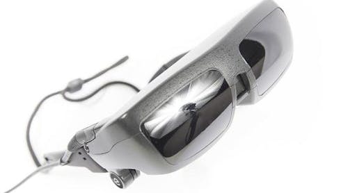 eSight eyewear for people with low vision incorporates New Scale&rsquo;s M3-F focus module with a high-resolution video camera and two displays. (Image credit: eSight Corporation)