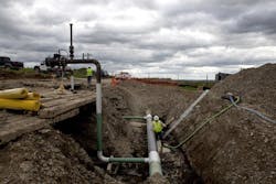 Fiber optics that sense optimal fracking sounds could improve fracking operations like this one taking place in Bradford County, PA in May 2012. Fiber optics that sense optimal fracking sounds could improve fracking operations like this one taking place in Bradford County, PA in May 2012.