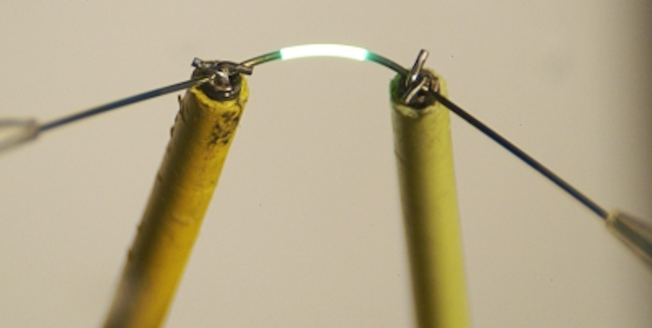Thread becomes functional OLED emitter