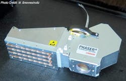 The Phaser laser phosphor light projection engine is introduced by Osram. (Image credit: Matt Brennesholtz) The Phaser laser phosphor light projection engine is introduced by Osram. (Image credit: Matt Brennesholtz)