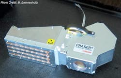 The Phaser laser phosphor light projection engine is introduced by Osram. (Image credit: Matt Brennesholtz)