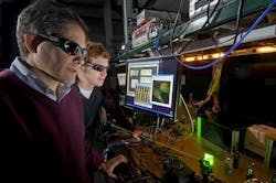 Marcos Dantus, MSU chemistry professor and founder of BioPhotonic Solutions, has invented a bomb-detecting laser that can be used at security checkpoints. Marcos Dantus, MSU chemistry professor and founder of BioPhotonic Solutions, has invented a bomb-detecting laser that can be used at security checkpoints.