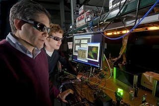 Marcos Dantus, MSU chemistry professor and founder of BioPhotonic Solutions, has invented a bomb-detecting laser that can be used at security checkpoints.